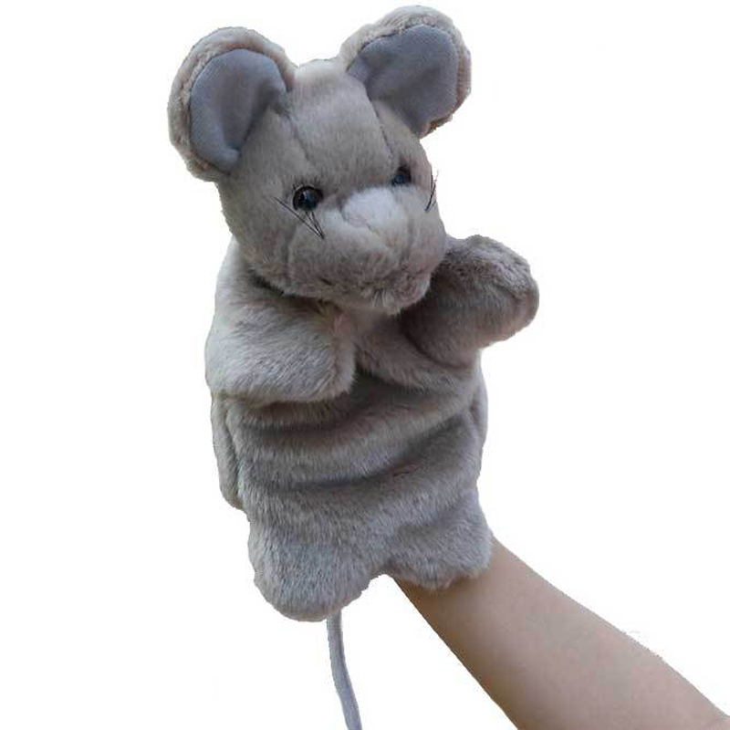 Animale del fumetto Burattino Bambola Animali di peluche Giocattoli di peluche Marionette a mano Scuola materna Raccontare storie Puntelli Interazione genitore-figlio Giocattolo