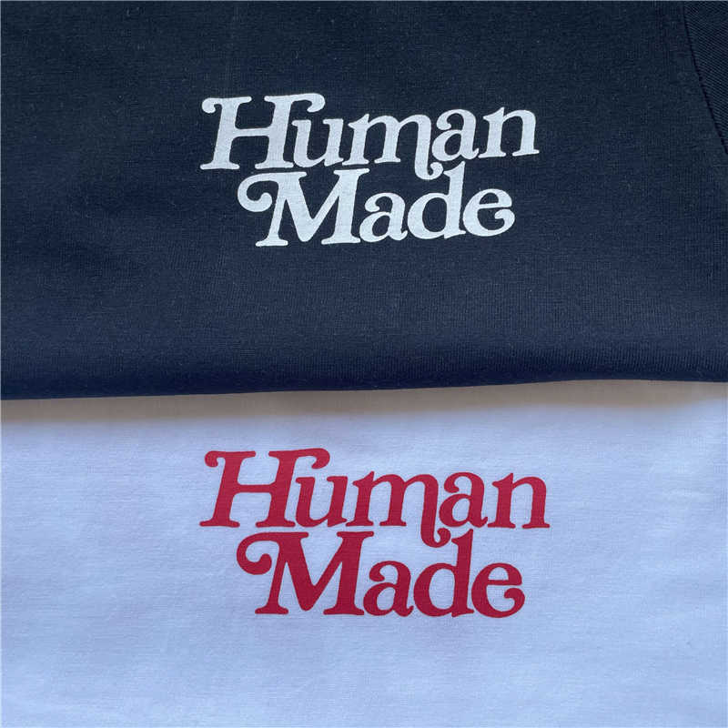 Męskie koszulki Dziewczyny Don't Cry Human Made T Shirt Mężczyznę Kobiety 1 1 Wysokiej jakości swobodne koszulki TOPS TEE