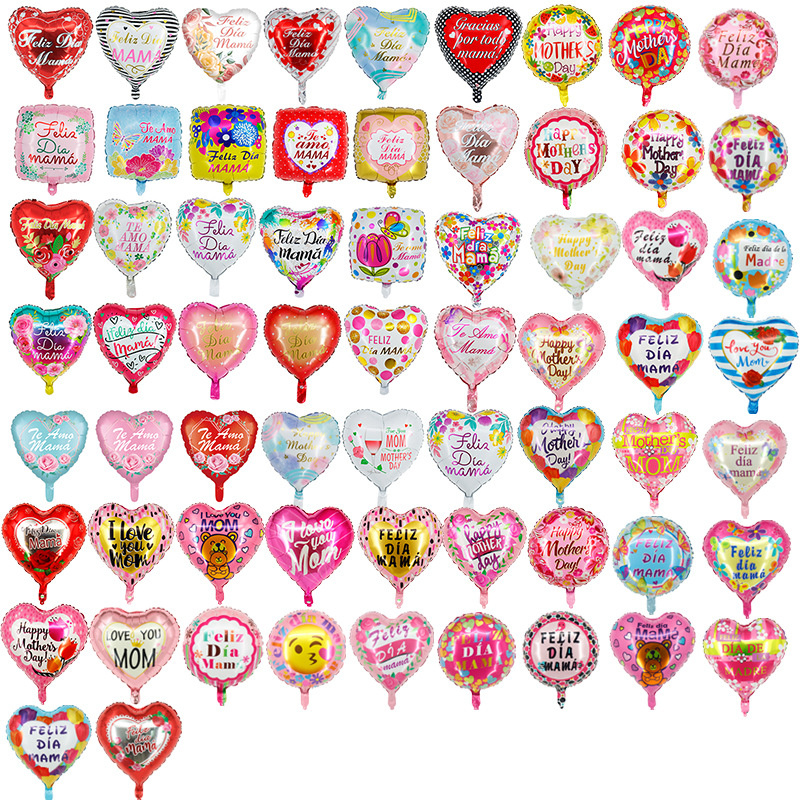 18inch Spanish Happy Mother's Day Balloon Helium Globos Te Quiero Super Mom Foil Balloons Birthday Party Decoration Baloes Gift