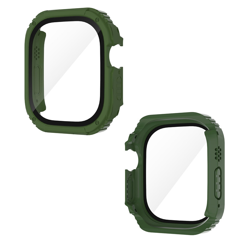 Корпус защиты экрана для Apple Watch Series 8 7 6 5 4 SE Ultra Full Protect Armor Cover 41 мм 45 мм 49 мм