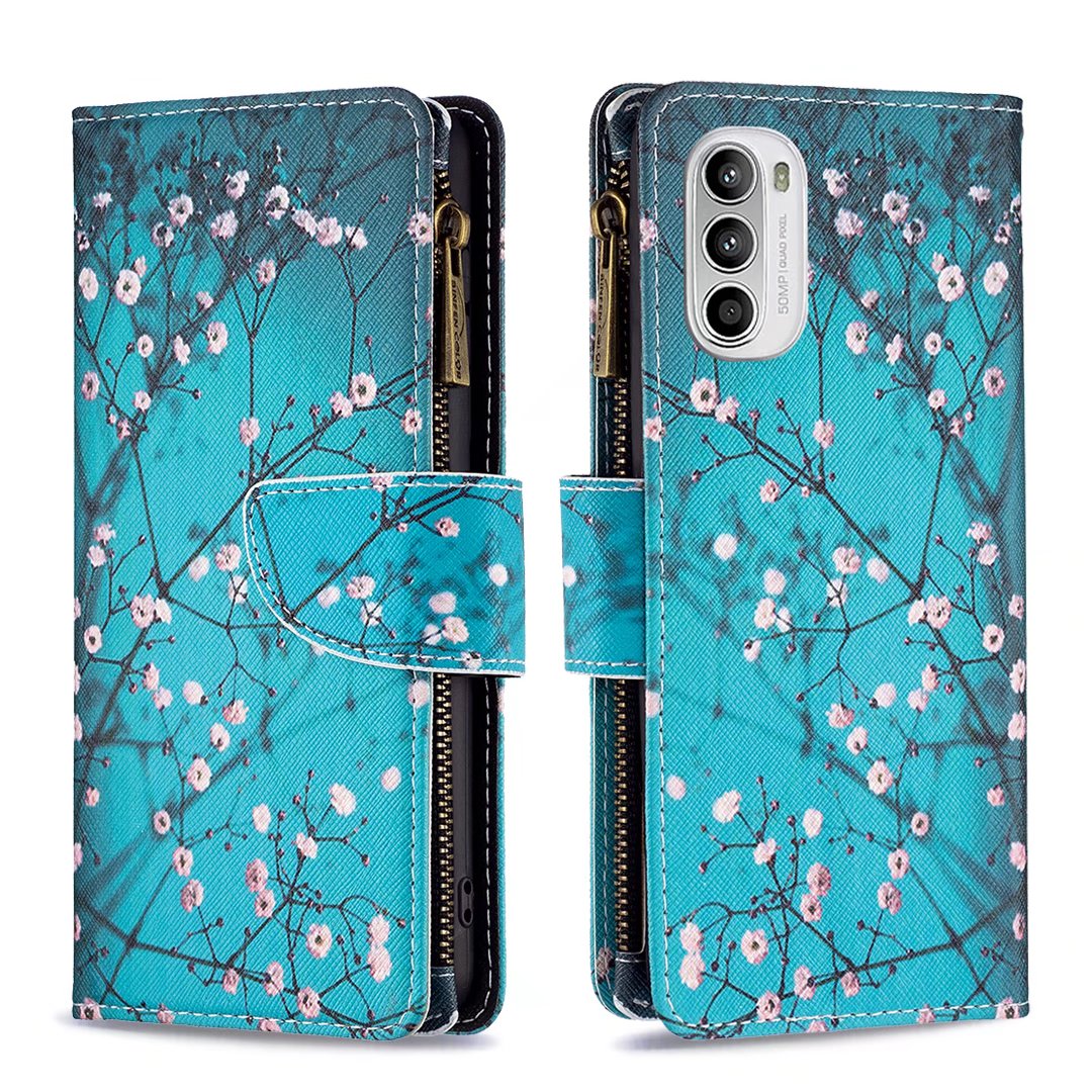 Zipper Cases For OPPO A7 A94 A74 A54 A93 F19 Realme 8 6 V13 Pro 4G 5G Wallet Leather Patterns Phone Case