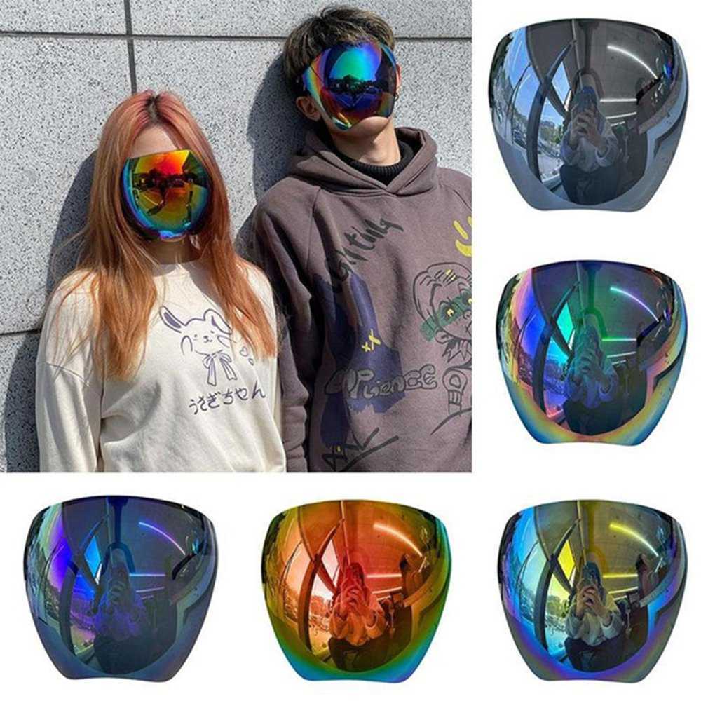 Okulary przeciwsłoneczne kobiety mężczyźni ochronne okulary do twarzy Gogle pełne twarz pokryte kuliste soczewki przeciwbrańskie bezpieczeństwo