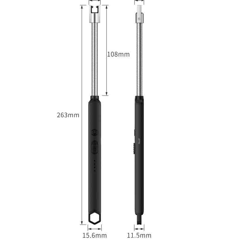 Ultimo accendino elettrico Accendino USB ricaricabile Accendino ad arco rotante Scintilla carica BBQ all'aperto antivento i