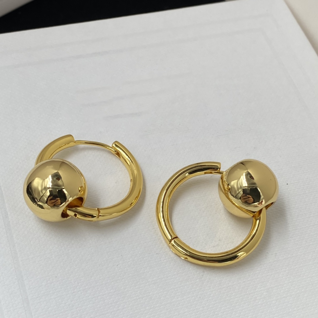 Womens Designer Earrings Ear Stud Brand 18K Gold Plated Copper Designers Detachable Bead Earring Wedding Party Jewerlry