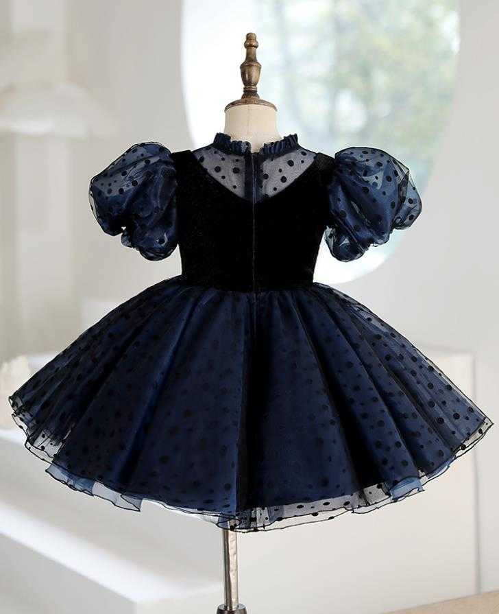 Robes de fille bébé espagnol Lolita princesse robe de bal bouton conception mariage fête d'anniversaire baptême vêtements robes pour filles Pâques A1560 W0224