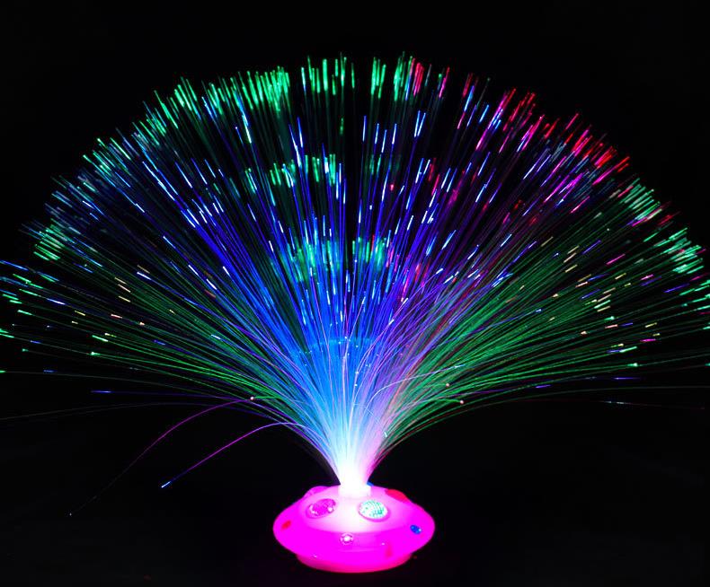 Party Decoration Fiber Optic Lamp Light Holiday Wedding Fiberoptic LED Festive Christmas Colorful flashing starry glowing gem fiber event SN4330