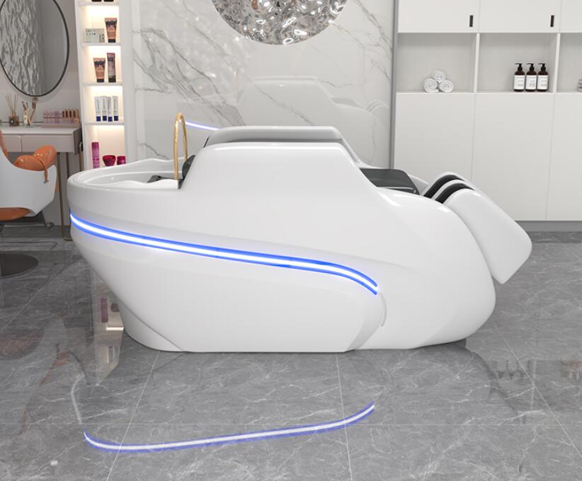 Automatyczne inteligentne elektryczne masaż szampon szampon fryzjer Specjalny zabieg do włosów cykl wodny odżywcze meble salonowe, salonowe łóżko szamponowe