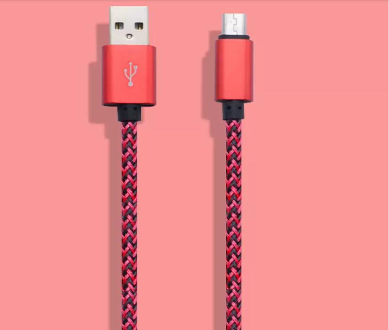 High Speed USB Cable Fast Charger 2A USB Cables Type C Data Sync Charging Phone Adapter Thickness Strong Braided micro Cable 1m 2m 3m