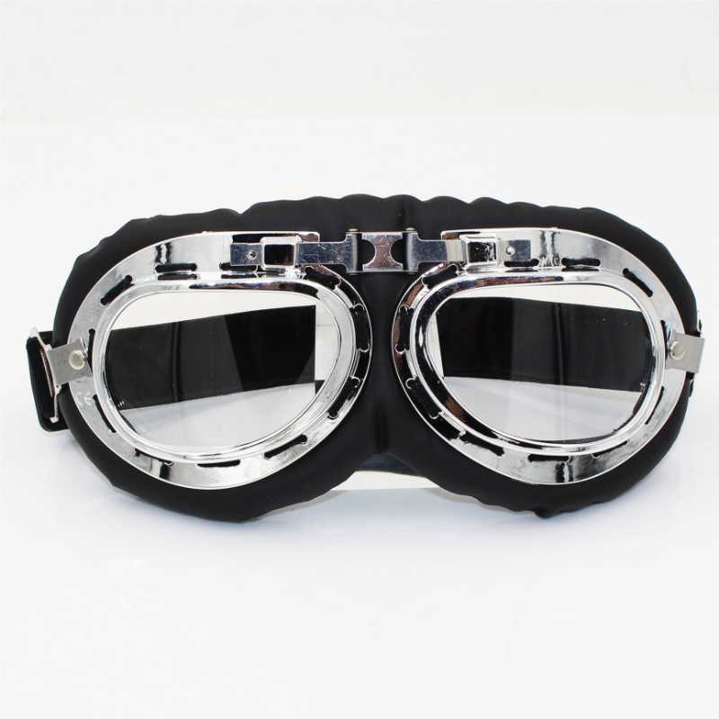 Veiligheidsbril retro motorfiets bril glazen Vintage Moto Classic voor Harley Pilot Steampunk ATV Bike Copper -helm