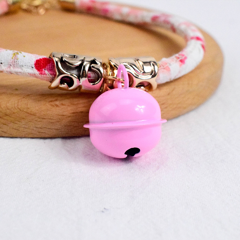 Bell Cat Collar Japanese Collar Printing Pet Copper Bell Cat Bell Collar