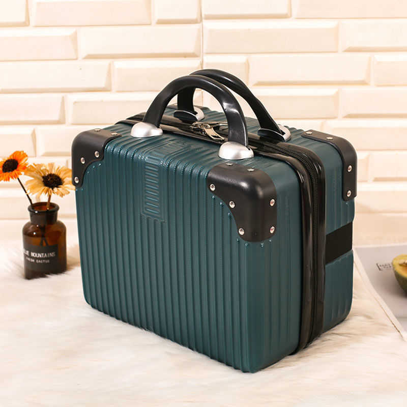 化粧品オーガナイザーストレージバッグ14インチ新しい高品質プロフェッショナルメイクアップケース大容量旅行バッグタトゥー美容師スーツケースE662 Y2302