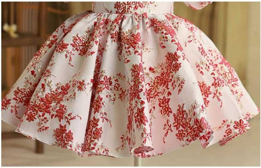 Robes de fille bébé espagnol Lolita princesse robe de bal perles conception anniversaire baptême fête Pâques Eid robes pour filles A2302 W0224