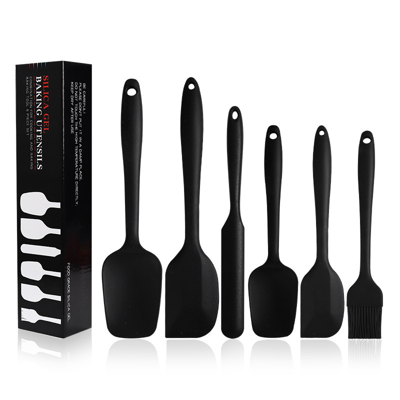Silicone Spatula Set Heat Resistant Non Stick Rubber Kitchen Scraper Spatulas for Cooking Baking and Mixing