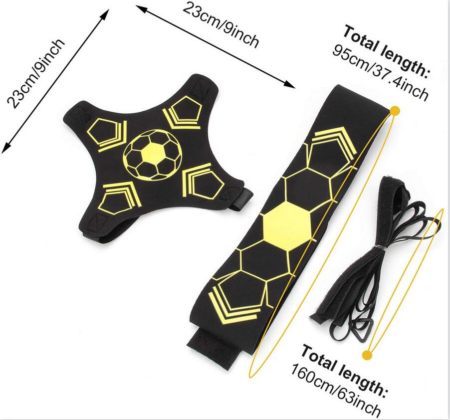 Pomoc w szkoleniu w piłce nożnej/siatkówki, solowy trener piłki nożnej, akcesoria piłkarskie z regulowanym pasem talii dla dorosłych, doskonały prezent piłkarski/siatkówki