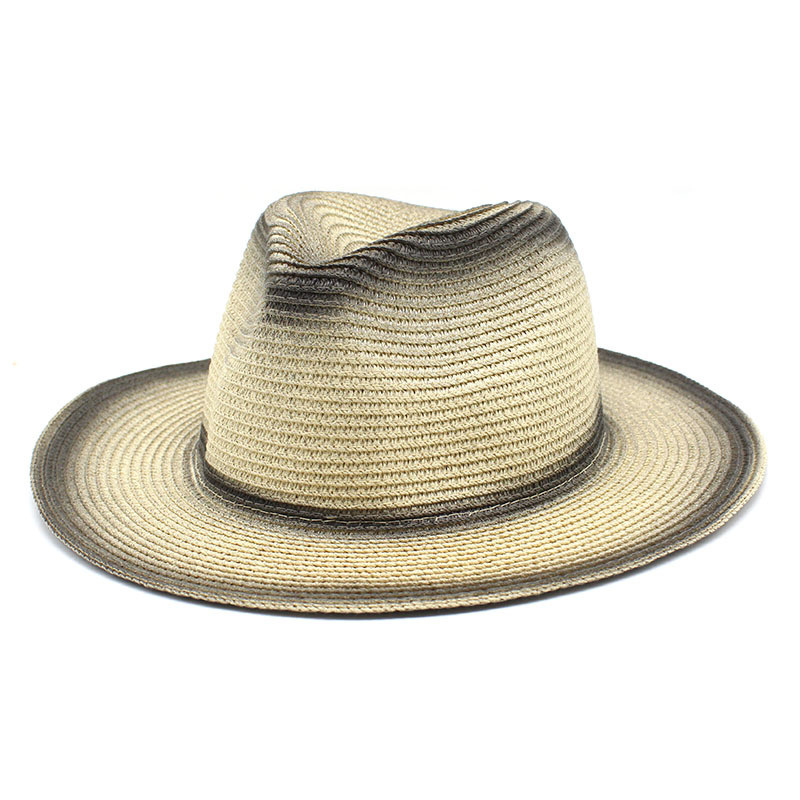 صيف بنما قبعة نساء كاكي بيتش القش القبعة فيدورا أنثى خمر خمر سومبريرو سمر شاطئ Trilby Sun Hat Chapeau