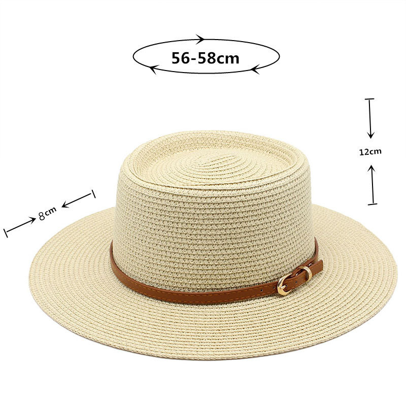 Summer Straw Hat Ladies Beach Seaside Travel Sun Hat Holiday Sun Protection Big Eaves Fisherman Hat Panama Ladies Sun Hat