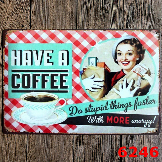 Pin Up Girls Vintage Metal Tin Sign Poster Sexig Woman Tin Signs Chic Art Målning Cafe Pub Bar Club Casino Wall Home Decoration Man Cave Decor Heminredning Size 30x20CM W01