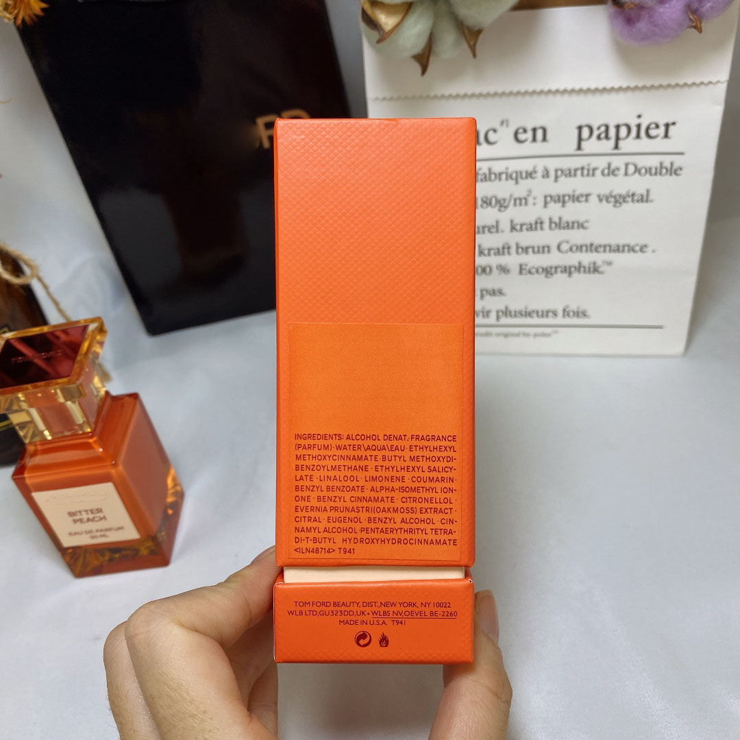 쓴 복숭아 여자 향수 고품질 향수 파르 룸 향기 50ml edp eau de parfum 1.7 fl.oz 스프레이 여자 향수 클론 오래 지속되는 빠른 배송 선물