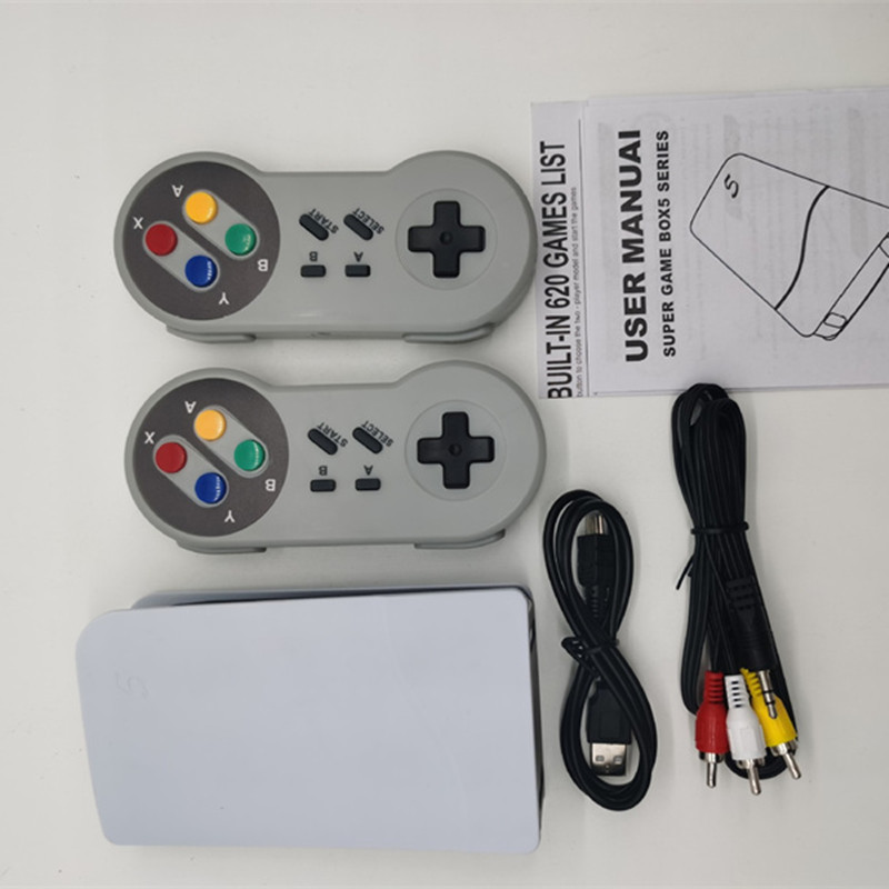 NES Oyun İstasyonu P5 Kablosuz Video Konsolu 620 Klasik Oyun TV Konsolu içerir Retro Handheld Oyun Oyuncusu AV PERAKENDE PAKETLERİ DSHL