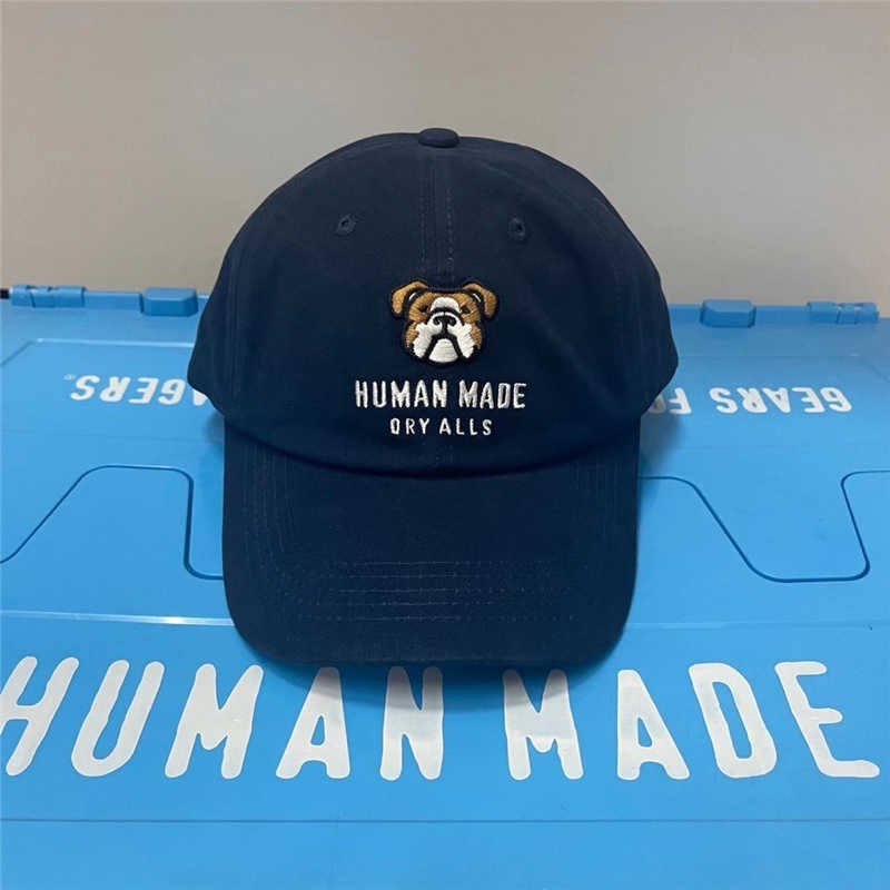 Ball Caps Human Made Baseball Cap Men Women 1 1 Hoge kwaliteit geborduurde mens gemaakt hoeden verstelbare vaste petten