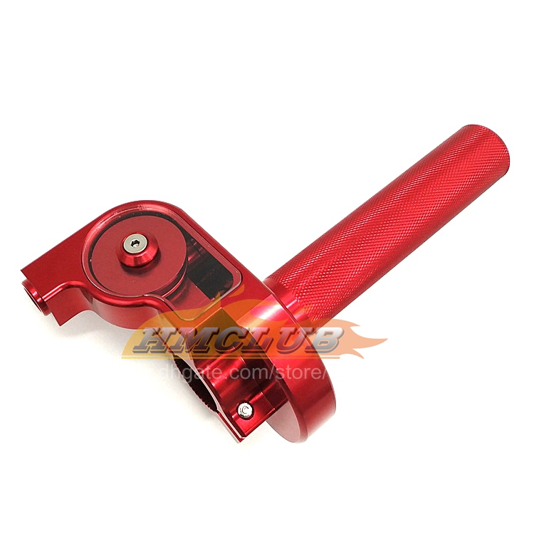 7/8 '' CNC Aluminum Twist Businet Substituição do cabo de alça para bicicleta Dirt Quad ATV Pit 50cc 125cc 150cc 250cc MBT01