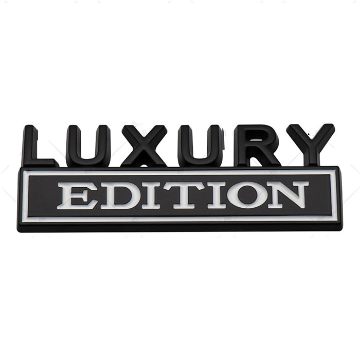 Party Dekoration LUXUS EDITION Auto Aufkleber Für Auto Lkw 3D Abzeichen Emblem Aufkleber Auto Zubehör 8x3,2 cm Großhandel