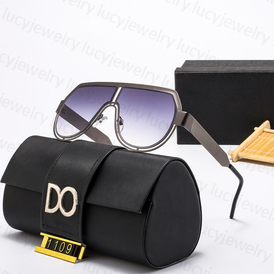 Designer óculos de sol para mulher moda masculina óculos de sol impressão escudo adumbral 6 cores opcional264m