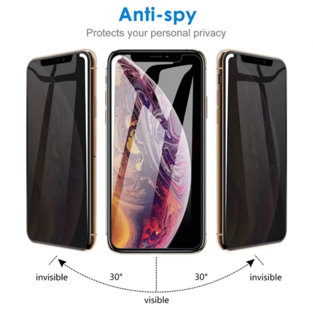 Vetro temperato la privacy iPhone 14 13 12 11 Pro Max mini X Xr Xs Max 8 7 6 6S Plus protezione schermo iPhone 14 più colla completa Pellicola salvaschermo trasparente anti-spia vetro antiriflesso