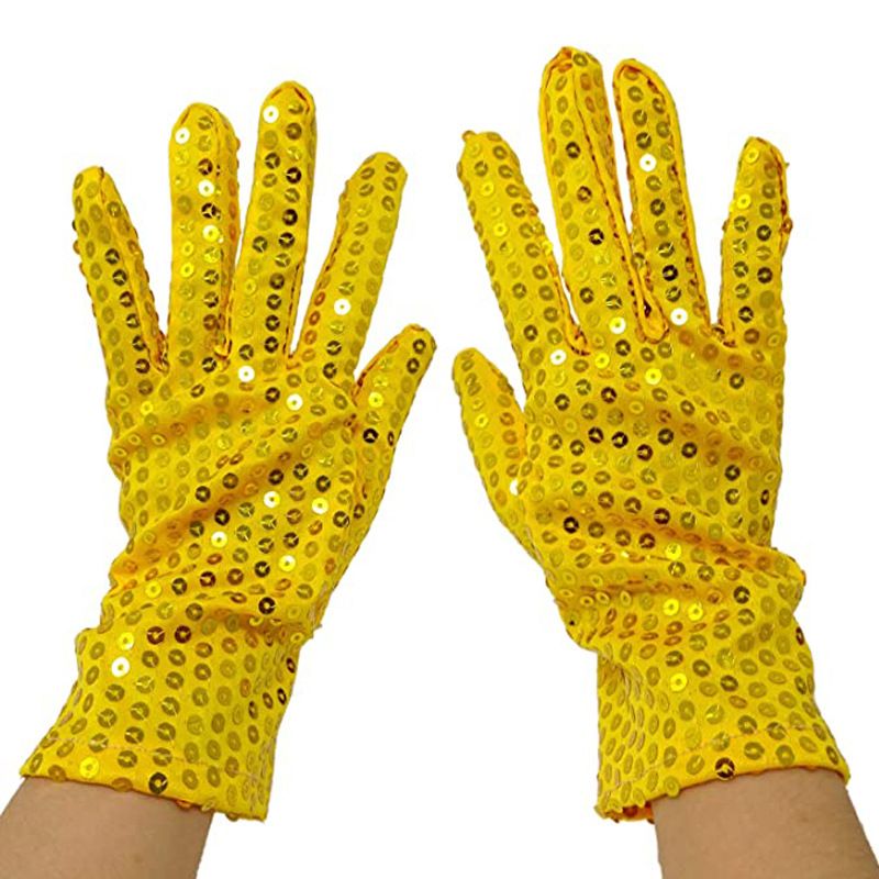 Original Design Erwachsene 1 Paar Fünf Finger Pailletten handschuhe Abend Party Kostüm Handschuhe tanzen Frauen Mode Zubehör