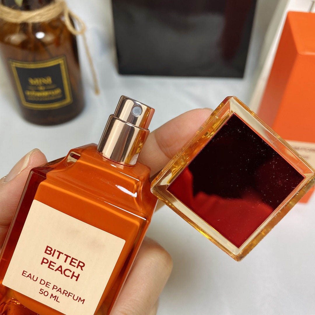 쓴 복숭아 여자 향수 고품질 향수 파르 룸 향기 50ml edp eau de parfum 1.7 fl.oz 스프레이 여자 향수 클론 오래 지속되는 빠른 배송 선물