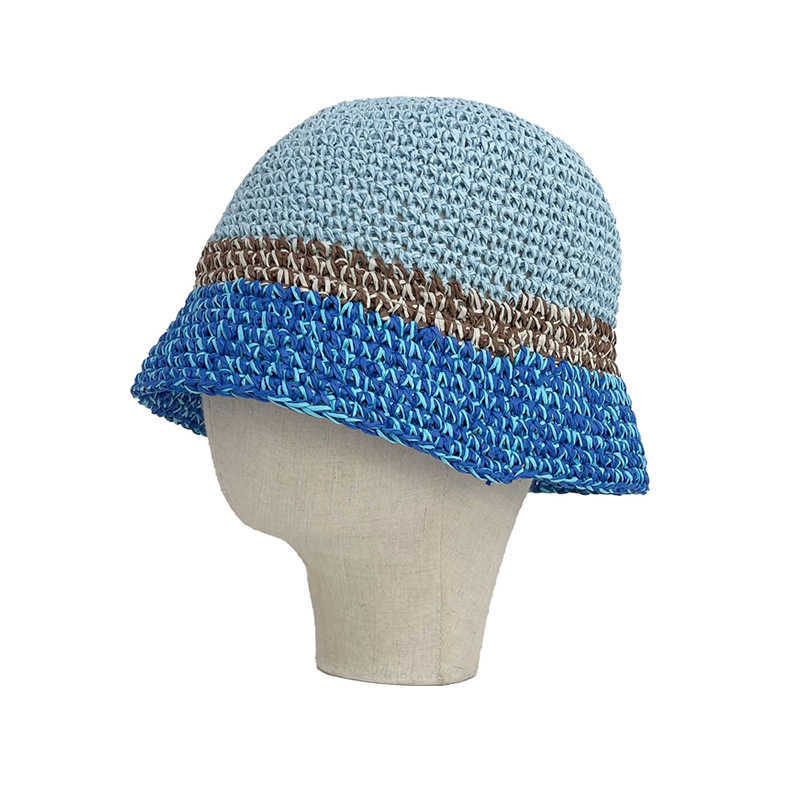 Brede rand hoeden 2022 Japanse mode kleur bijpassende strohoed dames zomer buiten schaduw strand visser cap sombreros de mujer para el sol g230227