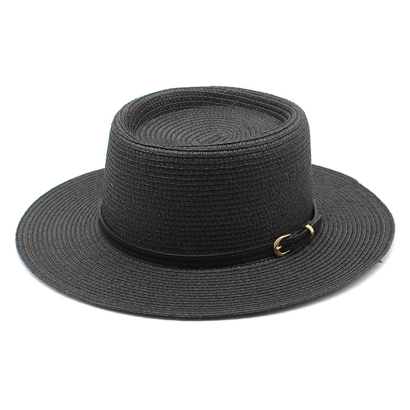 Chapéu de palha de verão Ladies Beach Seaside Travel Hat Hat Holiday Sun Protection Big Eaves Fisherman Hat Panamá Ladies Sun Hat Hat