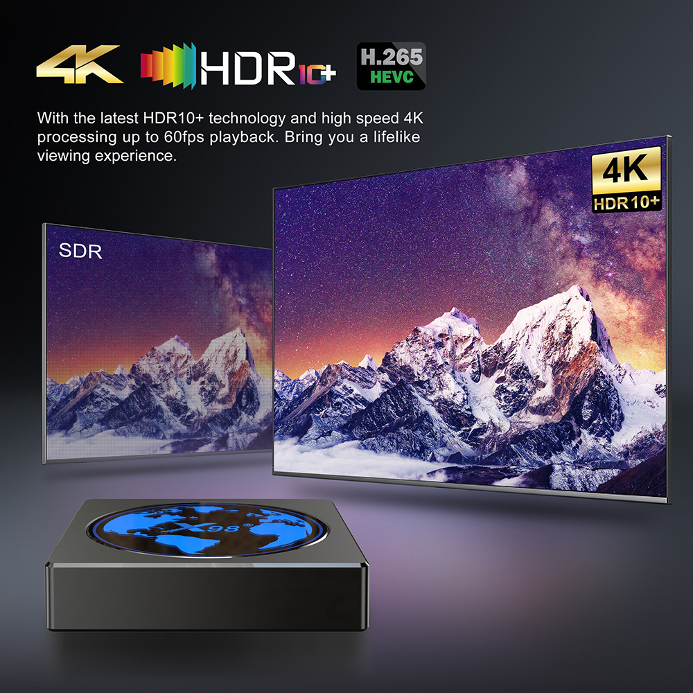 X98 mini Android 11 TV Box Smart TVBox 4GB RAM 64GB 32GB AMLOGIC S905W2 2.4G/5G WIFI 4K 60fps Set Top Box