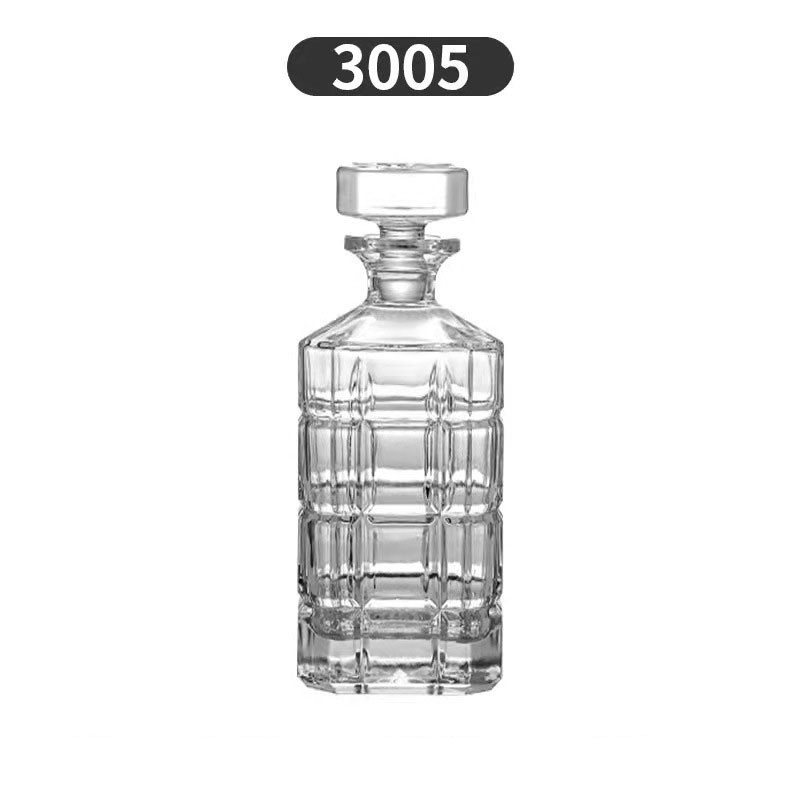 750ml Creativo Cristallo Quadrato Bicchieri Bottiglia Whisky Vodka Vino Decanter Bottiglia Bicchiere da whisky Bicchiere da birra Bicchiere da liquori Bicchiere da acqua