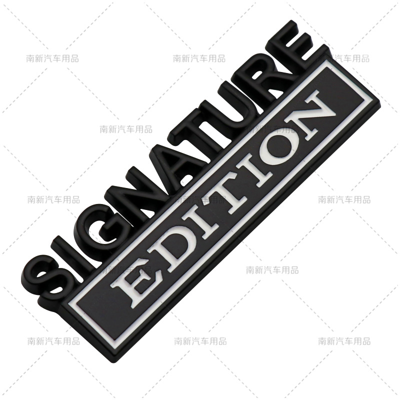 Décoration de fête SIGNATURE EDITION autocollant de voiture pour Auto camion 3D Badge emblème décalcomanie Auto accessoires 8.2x2.7cm en gros