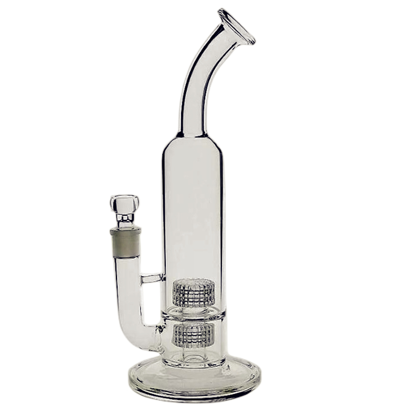 Wholesale Hookahs Stereo glass bong 60 mm Stemless Tubes with Matrix Percolates water pipe joint 18.8mm FC-186 FC-200 PG3002 Dab rig