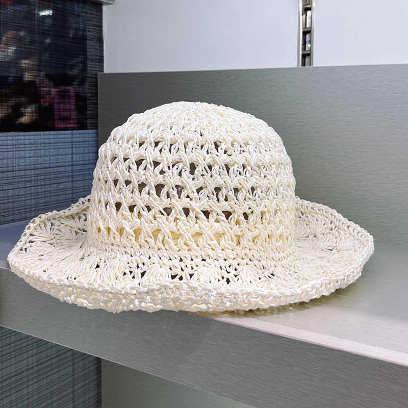 Wide Brim Hats Foldable Wide Brim Floppy Cloche Straw Sun Hat Summer Beach Hat for Women Girl G230227