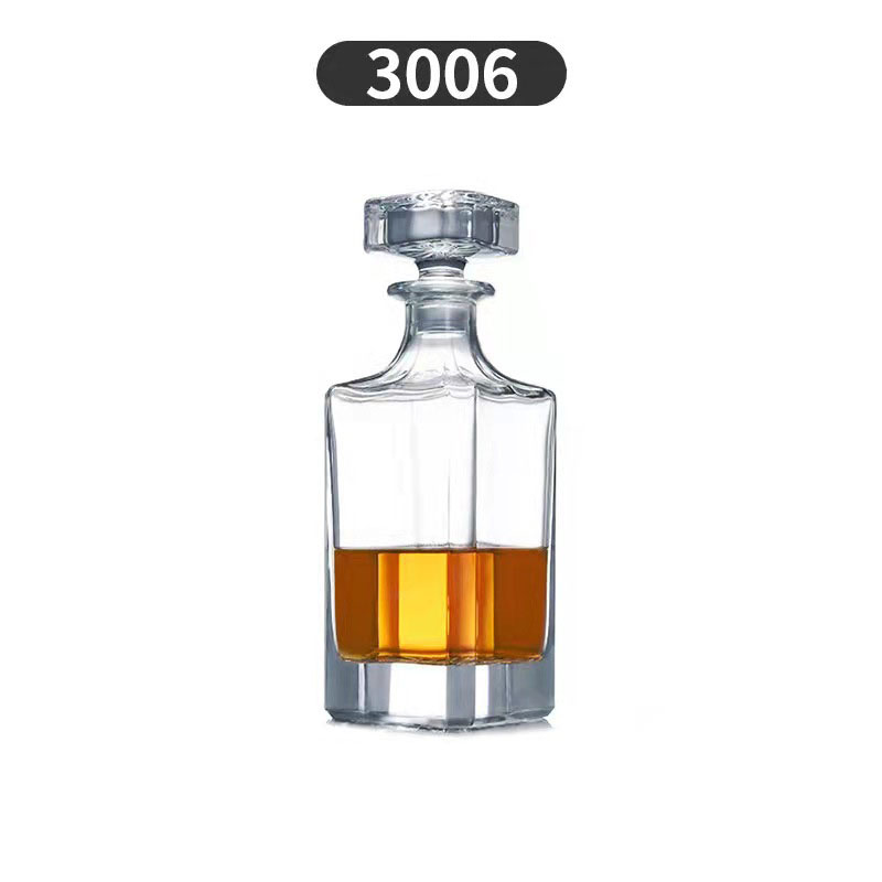 750ml Creative Crystal Square Glasses Bottle Whiskey Vodka Wine Decanter Bottle Whisky Glass Beer Glass Spirits Cup Water Glass