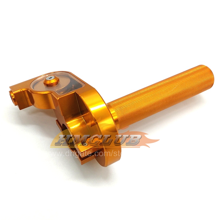 7/8 '' CNC Aluminum Twist Businet Substituição do cabo de alça para bicicleta Dirt Quad ATV Pit 50cc 125cc 150cc 250cc MBT01