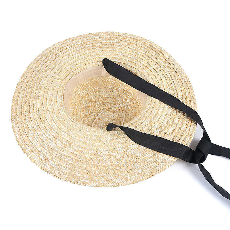 Brede rand hoeden natuurlijke tarwe strohoed voor vrouwen zomer 2023 wide run sunhat dames strand zon hoeden bescherming vizier sombrero playa mujer g230227