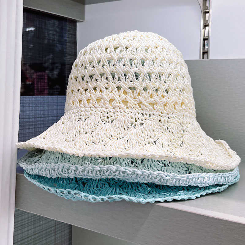 Wide Brim Hats Foldable Wide Brim Floppy Cloche Straw Sun Hat Summer Beach Hat for Women Girl G230227