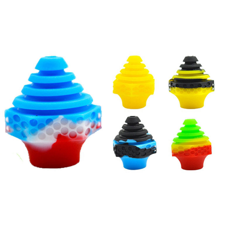 Coloré Fumer Silicone Multisize Mâle Joint Change-over Caps 510 Stylos Batteries Filtre Pipe À Eau Narguilé Shisha Huile Rigs Bong Plug Connecteur Bol Porte-Cigarette