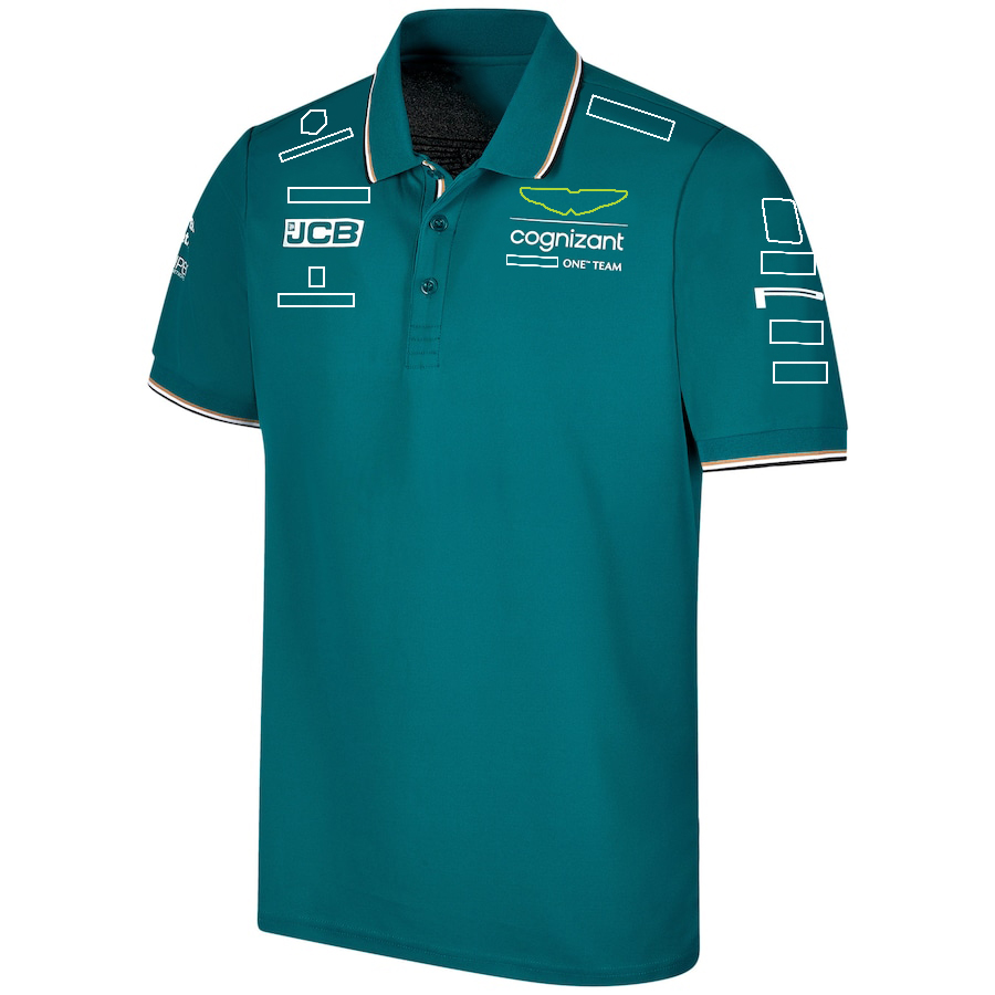 F1 2023 New Mens T-shirt Polo Shirt Formula 1 Team Driver Racing T-Shirt Summer F1 Drivers 14 and 18 Oversized T-shirts Jersey