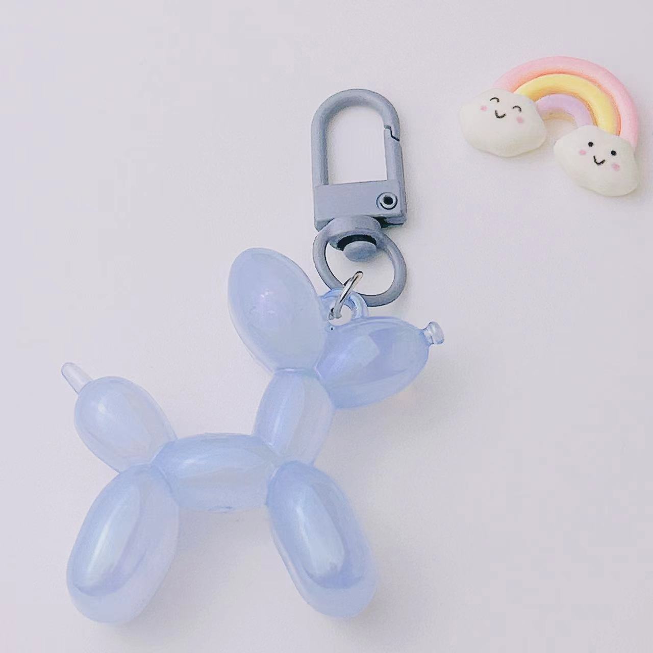 Cartoon Bubble Puppy Keychain Pendant Creative Söt kvinnlig bilväska Key Chain Girl Student Ryggsäck Keychains smycken Tillbehör gåva