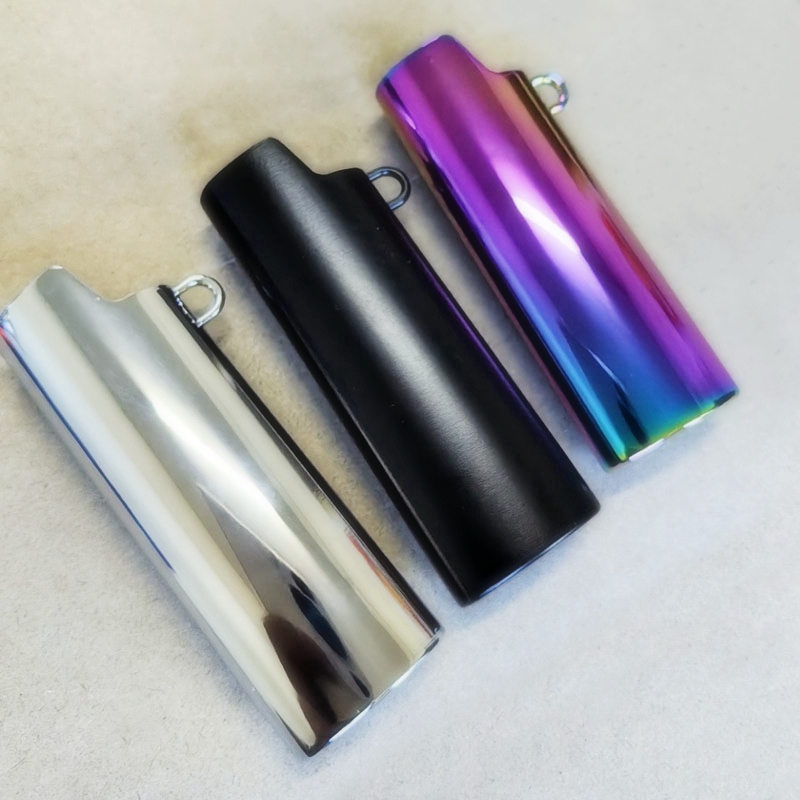 Colorido Fumar Aleación de metal J6 Estuche para encendedor Carcasa de piel Funda de protección Funda portátil Diseño innovador Hierba seca Tabaco Cigarrillo Titular Shell