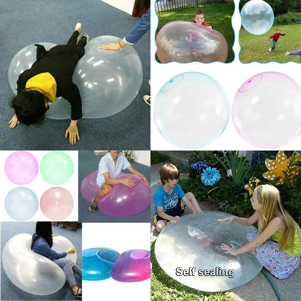 Bubble Ball Funny Toy Water filled TPR Balloon For Kids Adult Outdoor Sprinking Balls Inflatable Toys Party Decorations play games swimming 130cm