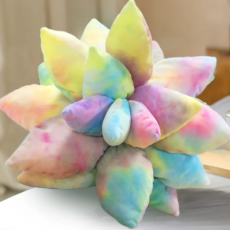 Succulent Plants Plush Pillow 25 cm Simulation Plants Stuffed Office Chair Cushion On Female Creative Gifts Toys