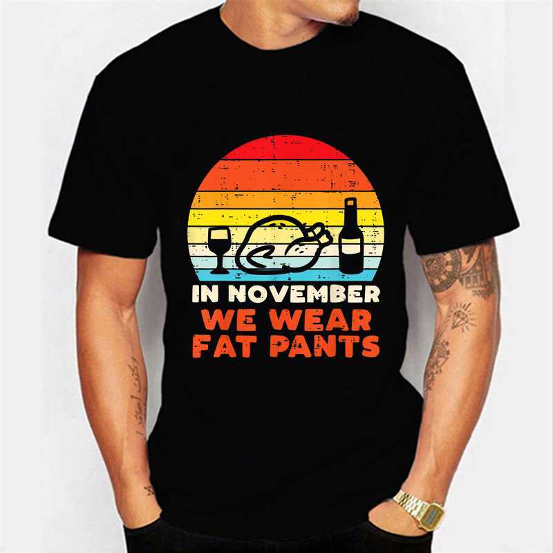 Herren-T-Shirts Trkiye schenkte mir ein paar grau bedruckte „Happy Thanksgiving Day“-Retro-T-Shirts für Herren und Damen P230601 ein