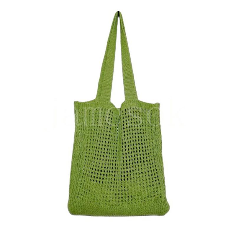 Sommer Mode -Acryl -gestrickte Sling -Frauen -Umhängetaschen Blumen Sommer Beach Mesh Totes Häkeln gewebter Umhängetasche DF184