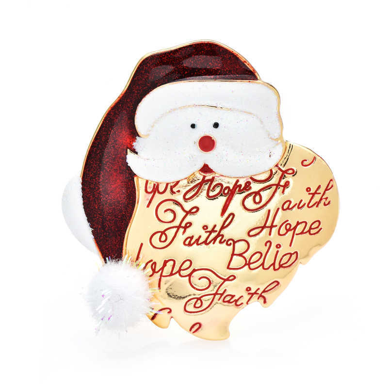 Pins Brooches La simpatica spilla di Babbo Natale del bambino di Wuli usata catturare il cuore del padre G230529